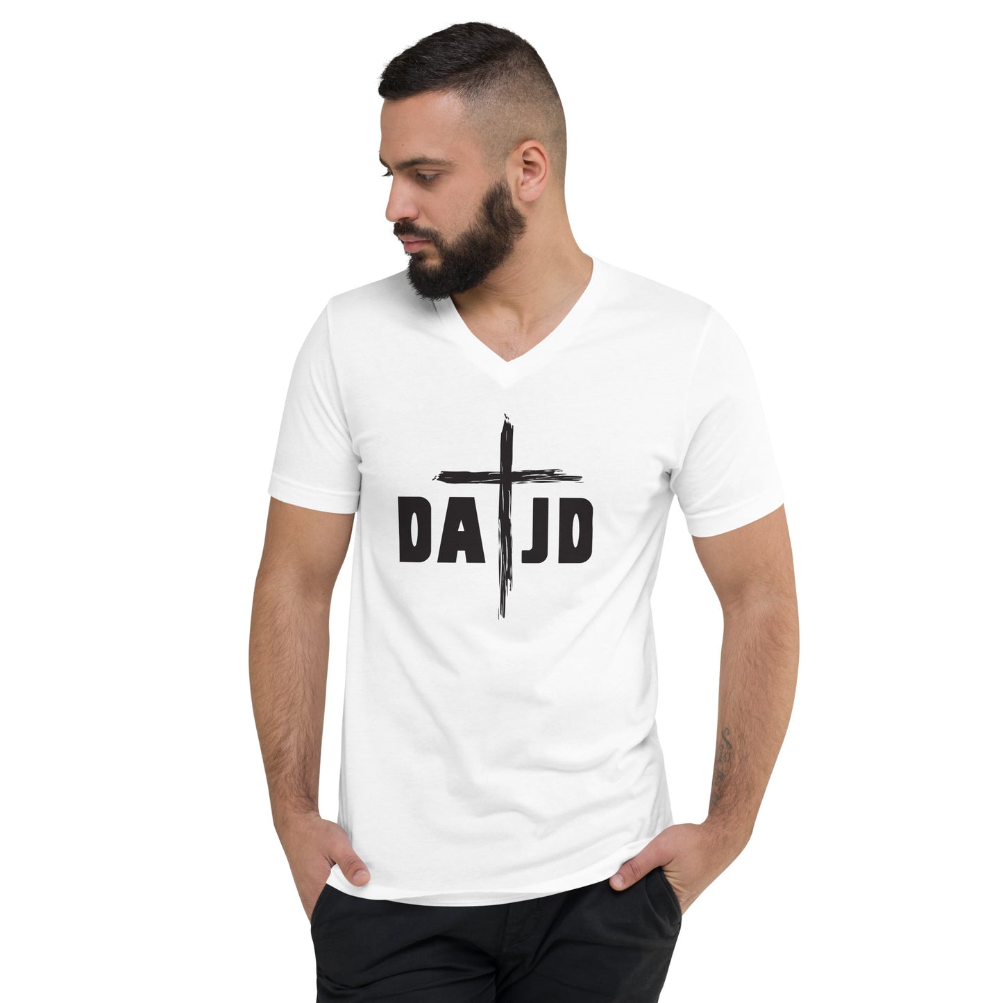 Unisex Short Sleeve V-Neck T-Shirt