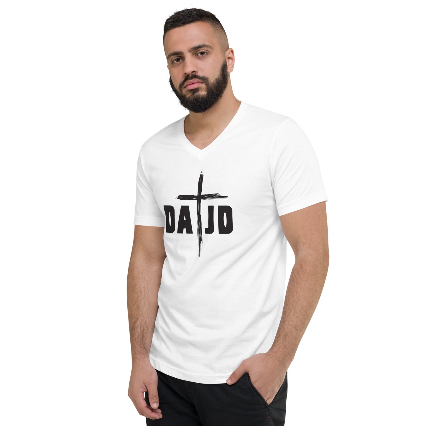 Unisex Short Sleeve V-Neck T-Shirt